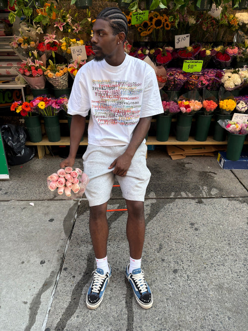 WHITE "MATRIX" TEE